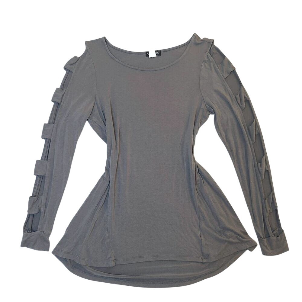 y2k venus gray longsleeve but cut out arm detailing